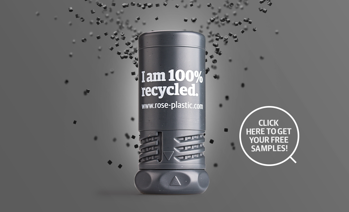 rose plastic's TwistPack Plus made from 100% recycled material.